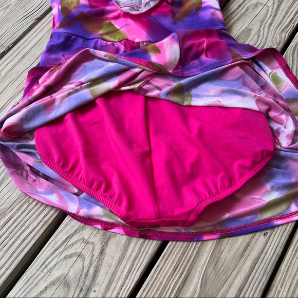 Catalina swim dress Suddenly Slim 8 - 10 pink purple - Picture 3 of 6